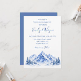 Convites Celebração de Casamento nas Montanhas Azuis Nevada