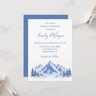 Convites Celebração de Casamento nas Montanhas Azuis Nevada
