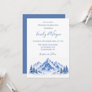 Convites Celebração de Casamento nas Montanhas Azuis Nevada