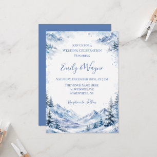 Convites Celebração de Casamento nas Montanhas Azuis Nevada