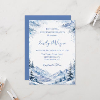 Convites Celebração de Casamento nas Montanhas Azuis Nevada
