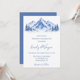 Convites Celebração de Casamento nas Montanhas Azuis Nevada