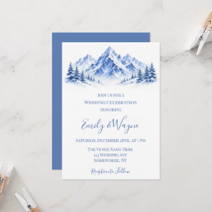 Convites Celebração de Casamento nas Montanhas Azuis Nevada