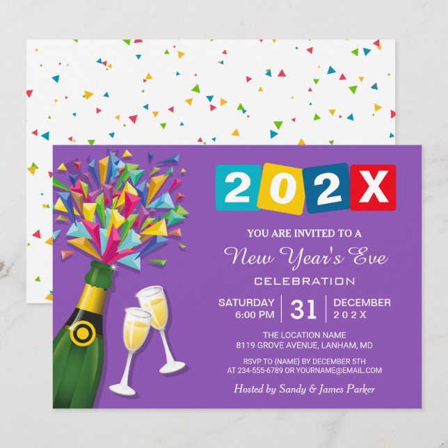 Convites Celebração de Contagem Anima Festa de Véspera de A (Frente/Verso)