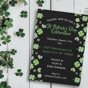 Convites Celebração de Dia de São Patrício de Vestuário Pre