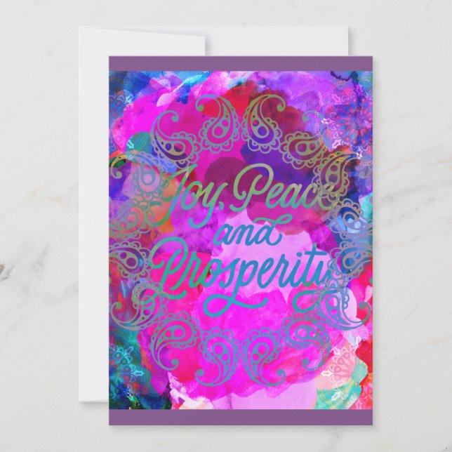 Convites Celebração de Diwali (Frente)