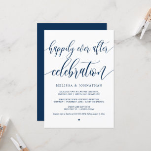 Convites Celebração de Felizes para Sempre, Preto, Casament
