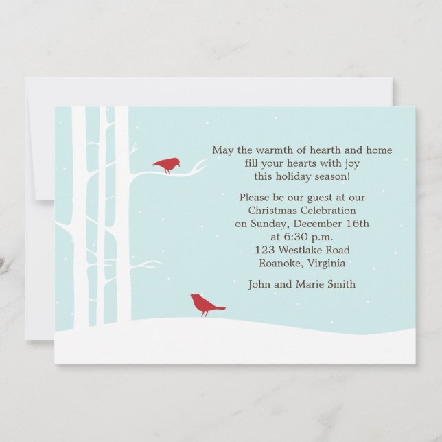 Convites Celebração de Férias de Inverno (Frente)