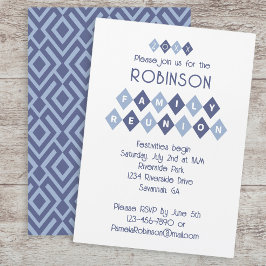 Convites Celebração de Festa Personalizada Reunião de Famíl