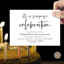 Celebração de Festas de aniversário Surpresa