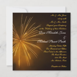 Convites Celebração de Fogos de Artifício Casamento