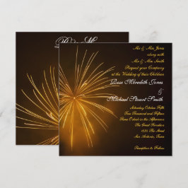 Convites Celebração de Fogos de Artifício Casamento