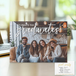 Convites Celebração de Graduação em Grupo 1 Nomes Múltiplos