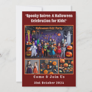 Convites Celebração de Halloween para crianças