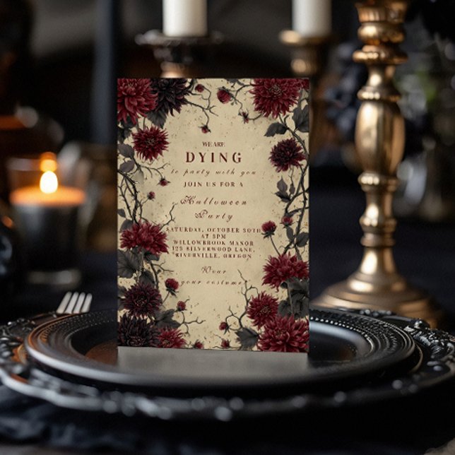 Convites Celebração de Halloween por Crimson Gótico Dahlia (Criador carregado)