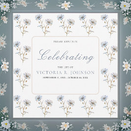 Convites Celebração de Padrão Floral de Aquarela da Vida