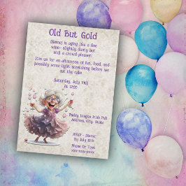 Convites Celebração de Pedra Divertida do Mais velho Dançan