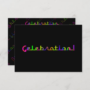 Convites Celebração de PixDezines/Luzes de Neon/Mitzvah