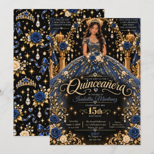 Convites Celebração de Quinceañera da Marinha Real