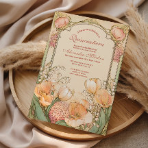 Celebração de Quinceañera Tulipa Pêssego