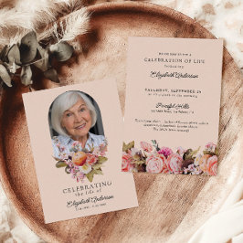 Convites Celebração de Rosas Rosa-Vidas e Folhas de Peões