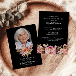 Convites Celebração de Rosas Rosa-Vidas e Folhas de Peões