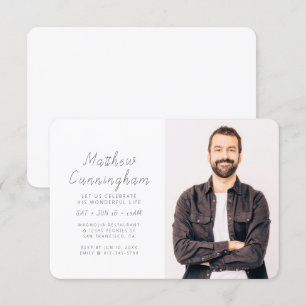 Convites Celebração de sua maravilhosa Foto Moderna da Vi