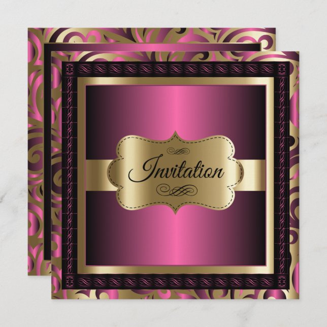 Convites Celebração de Todas as Partes Finais | DIY Texto (Frente/Verso)