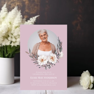 Convites Celebração de uma foto elegante na moda