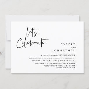 Convites Celebração de vamos, Partido de Elopemento de Casa