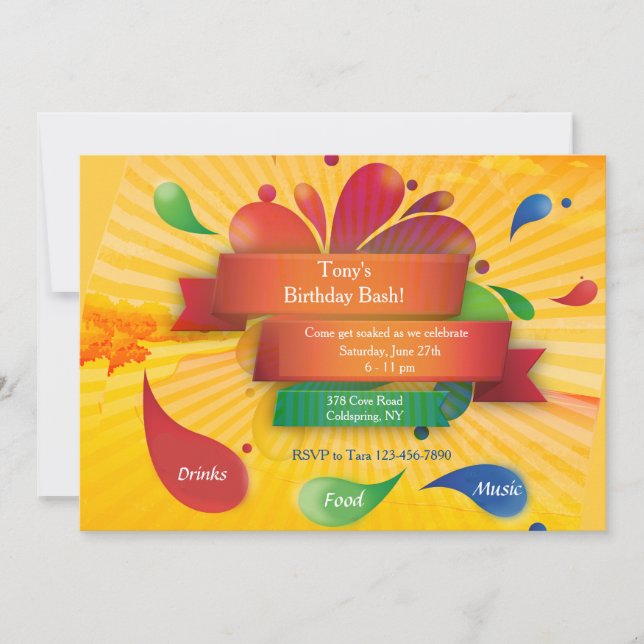 Convites Celebração de Verão (Frente)