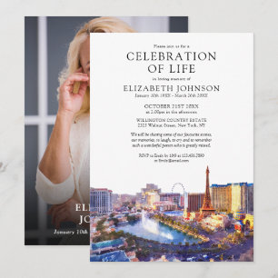 Convites Celebração de Vida em Las Vegas Foto de Funeral