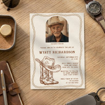 Celebração de Vida Funerária Simples do Cowboy Wes