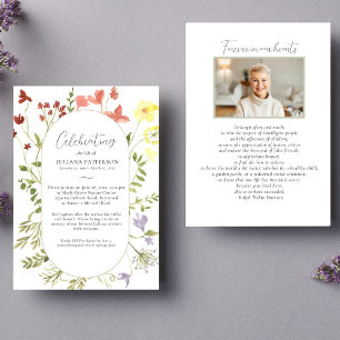 Convites Celebração de Vida Selvagens Fotos Funerais