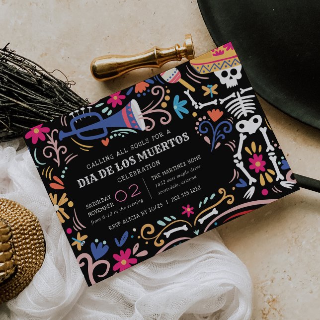 Convites Celebração Día de los Muertos (Criador carregado)