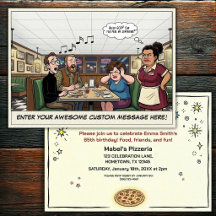 Celebração Divertida de Grupo na Pizzaria