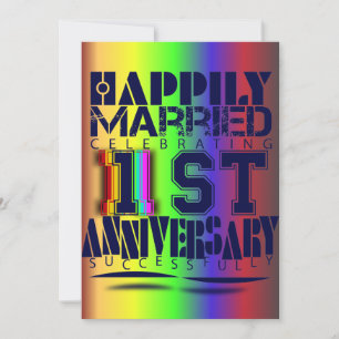 Convites celebração do 1º aniversário de casamento