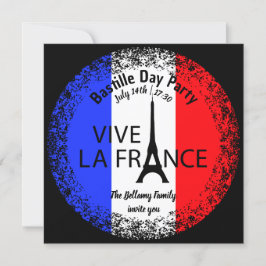 Convites Celebração do 14 de julho do Bastille Day
