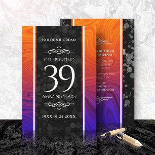 Convites Celebração do 39º aniversário de casamento da Agat