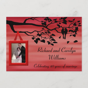 Convites Celebração do 40º Aniversário de Casamento