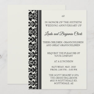 Convites Celebração do 60º Aniversário da Damask