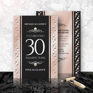 Convites Celebração do Aniversário de Casamento de Pearl 30