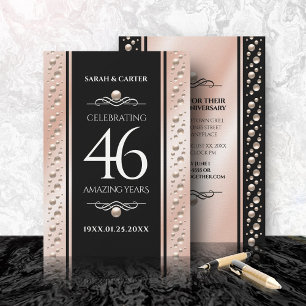 Convites Celebração do Aniversário de Casamento Pearl 46