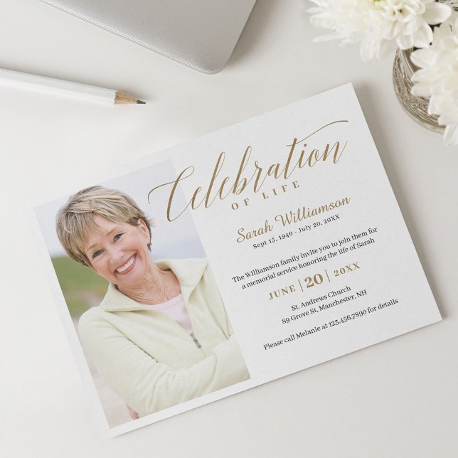 Convites Celebração do Aniversário de Morte da Foto da Memó (Criador carregado)