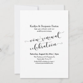 Convites Celebração do Aniversário de Renovação de Votos Pr