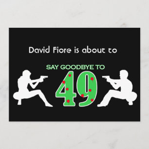 Convites Celebração do aniversário do estilo da máfia 5