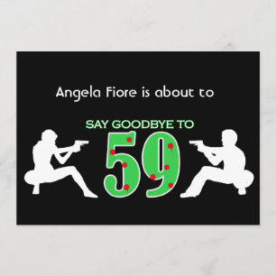 Convites Celebração do aniversário do estilo da máfia 6