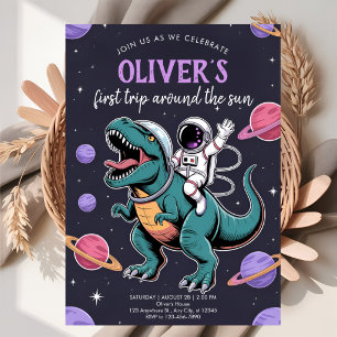 Convites Celebração do Blast Dinossauro Galáctico