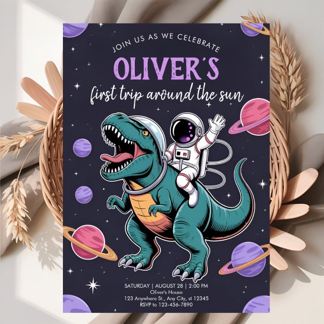 Convites Celebração do Blast Dinossauro Galáctico (Criador carregado)