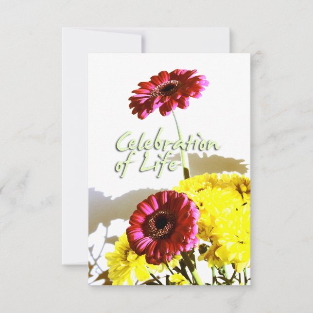 Convites Celebração do buquê do primavera do memorial da (Frente)